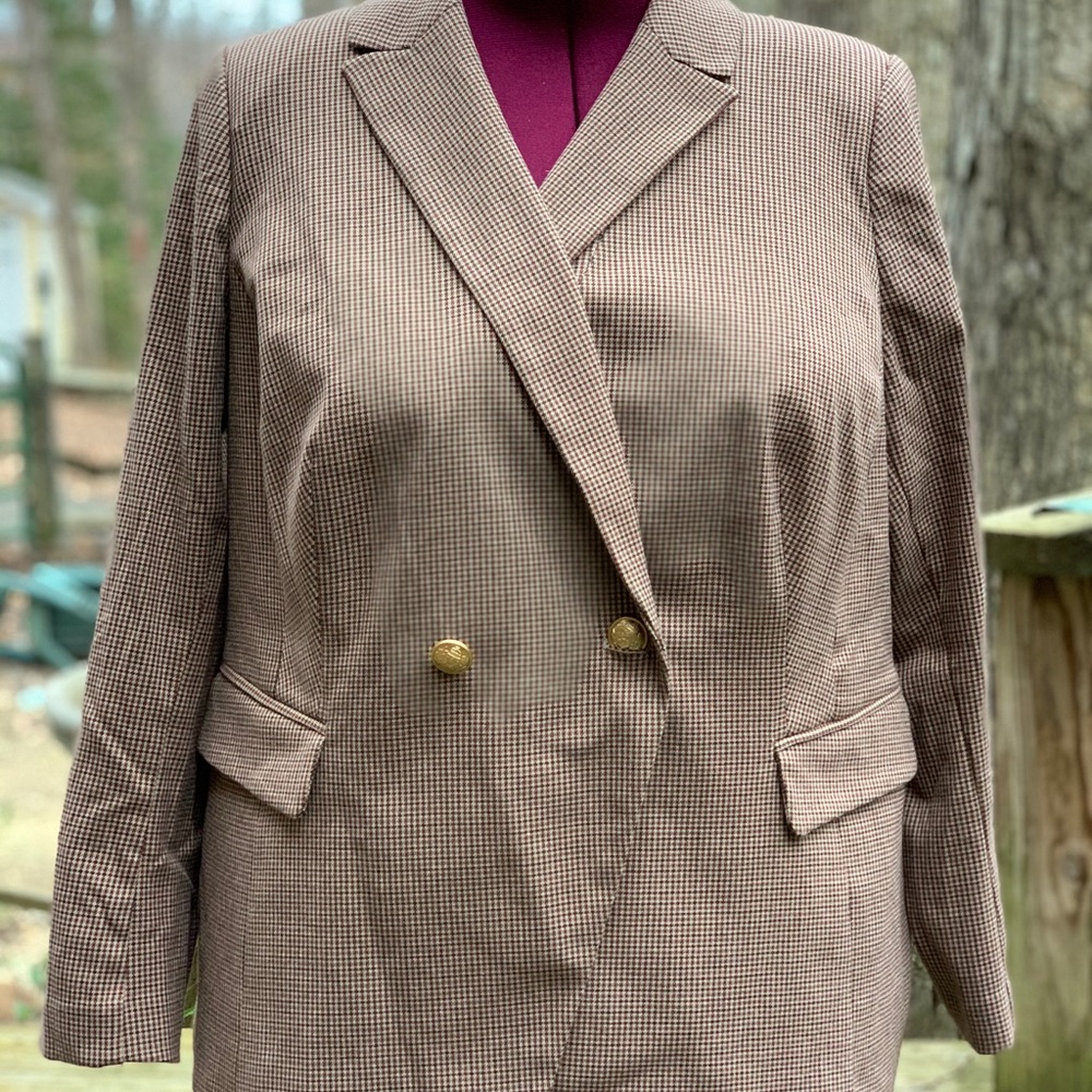 Lane Bryant double breasted riding blazer.